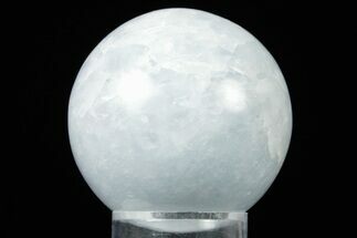 Polished Blue Calcite Sphere - Madagascar #361644