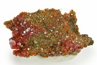 Glittering Ruby Red Vanadinite Crystals - Arizona #361607