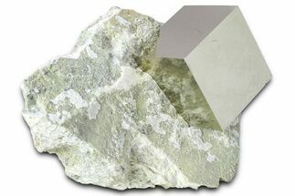 Pristine Pyrite Cube In Rock - Navajun, Spain #361813