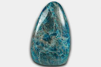 Free-Standing, Polished Blue Apatite - Madagascar #361786