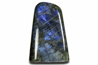 Flashy Free-Standing Polished Labradorite - Brilliant Blue #361972