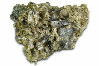 Gemmy Clinozoisite Crystal Cluster - Peru #362134