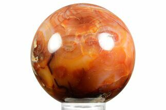 Colorful Carnelian Agate Sphere - Madagascar #361629