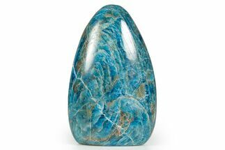 Free-Standing, Polished Blue Apatite - Madagascar #361982