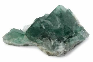 Green, Fluorescent, Cubic Fluorite Crystals - Madagascar #363393
