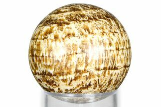 Polished Banded Aragonite Sphere - Peru #363432
