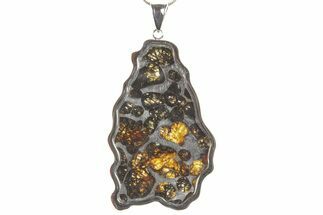 Sericho Pallasite Meteorite Pendant - Kenya #364126