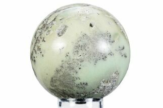 Polished Lemon Chrysoprase Sphere - Western Australia #360347
