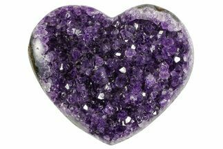 Dark Purple Amethyst Heart - Uruguay #364469