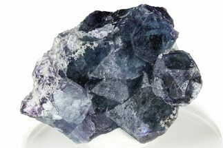 Purple/Green Cubic Fluorite Crystal Cluster - Yaogangxian Mine #364554