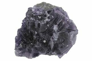 Deep Purple Cubic Fluorite Crystal Cluster - China #364637