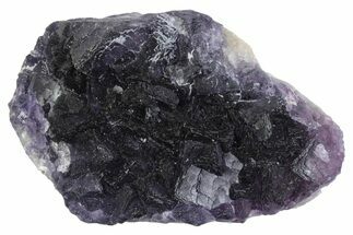 Deep Purple Cubic Fluorite Crystal Cluster - China #364674