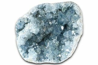 Sparkling Celestine (Celestite) Geode Section - Madagascar #364686