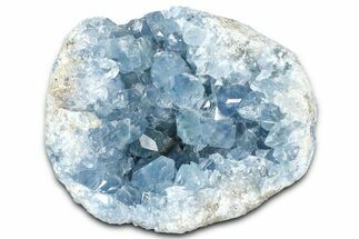 Sparkling Celestine (Celestite) Geode Section - Madagascar #364694