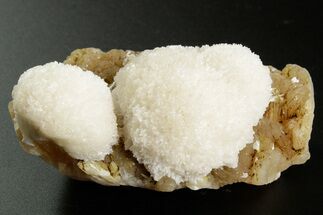 Scolecite Crystals on Honey-Colored Stilbite - India #365997