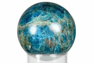 Bright Blue Apatite Sphere - Madagascar #367055