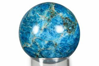 Bright Blue Apatite Sphere - Madagascar #367066