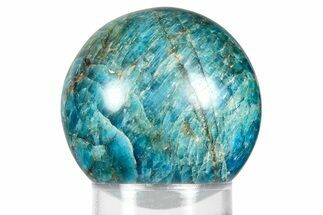 Bright Blue Apatite Sphere - Madagascar #367079