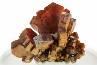 Deep Red Vanadinite Crystal Cluster - Large Crystals #368093