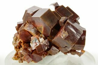 Top Quality, Deep Red Vanadinite Crystal Cluster - Large Crystals #368100