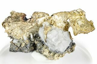 Native Silver in Calcite - Morocco #368319