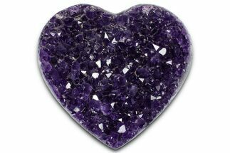 Dark Purple Amethyst Heart - Uruguay #364533