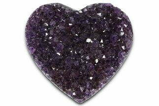 Dark Purple Amethyst Heart - Uruguay #364544