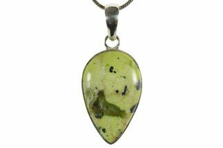 Yellow Turquoise Jasper Pendant (Necklace)- Sterling Silver #369864