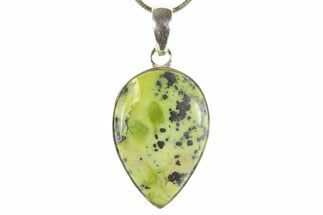 Yellow Turquoise Jasper Pendant (Necklace)- Sterling Silver #369927