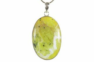 Yellow Turquoise Jasper Pendant (Necklace)- Sterling Silver #369934