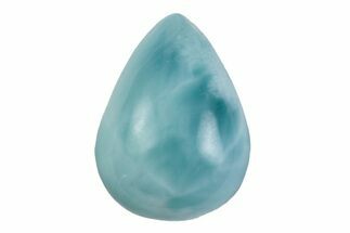 Polished Larimar Cabochon - Dominican Republic #370588