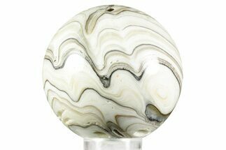 Polished Zebra Calcite Sphere - Idaho #370985
