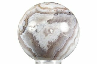 Polished Banded Sowbelly Agate Sphere - Colorado #371012