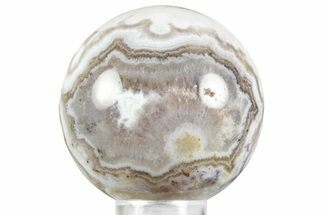 Polished Banded Sowbelly Agate Sphere - Colorado #371015
