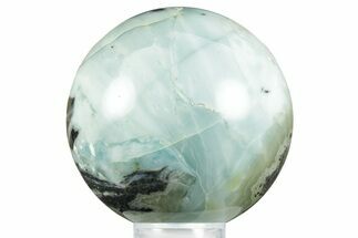 Polished Blue Utah Sky Calcite Sphere - Utah #371119