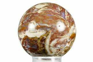 Polished Lysite Agate Sphere - Wyoming #371149