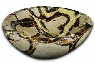 Unique Polished Septarian Dish - Madagascar #371706
