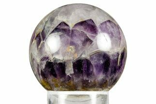 Polished Chevron Amethyst Sphere - India #359798