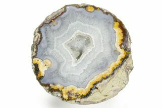 Las Choyas Geode w/ Banded Agate and Quartz - Mexico #373022