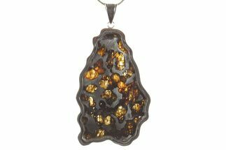 Sericho Pallasite Meteorite Pendant - Kenya #373104