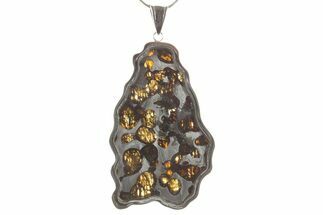 Sericho Pallasite Meteorite Pendant - Kenya #373107