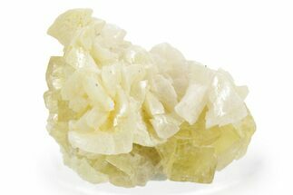Gemmy Yellow Fluorite with Dolomite - Spain #374090