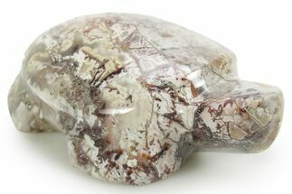 Carved Lace Agate Stone Turtle - Mexico #373567