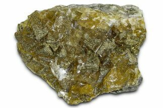 Sparkling Pyrite on Yellow Cubic Fluorite - Moscona Mine #374815