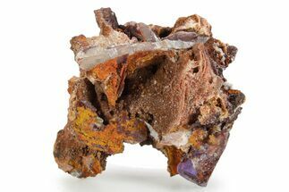 Purple Cubic Fluorite Crystals on Barite - Mexico #374308