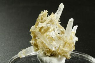 Clinozoisite and Quartz Crystal Cluster - Peru (New Find) #375585