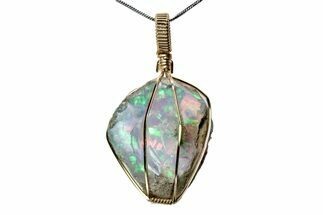 Precious Ethiopian Fire Opal Pendant #376257