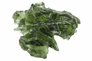 Green Moldavite Tektite ( g) - Besednice, Czech Republic #376331