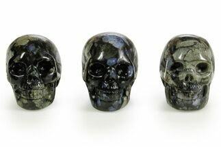 Polished Que Sera Stone Skulls #378700
