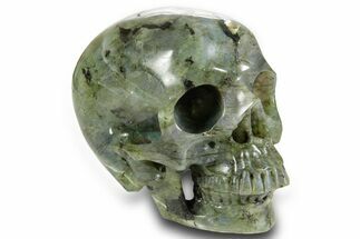 Realistic, Shimmering Labradorite Skull - Madagascar #378607